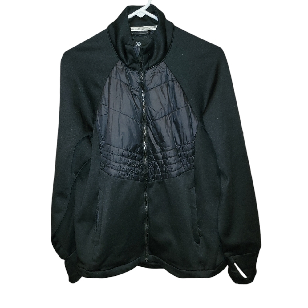 All in motion size XL zip up jacket, thumb slots, pockets zip quilted panels